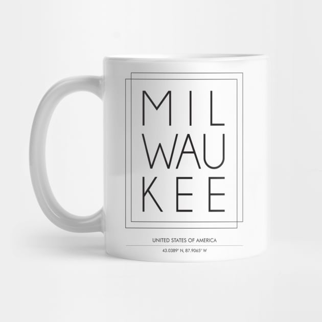 Milwaukee City minimal Typography by StudioGrafiikka